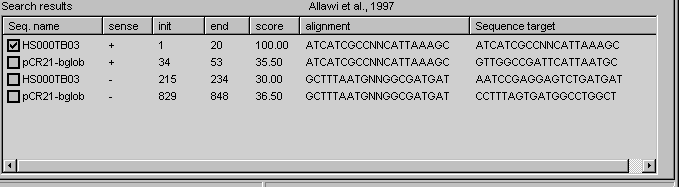 aligned oligo